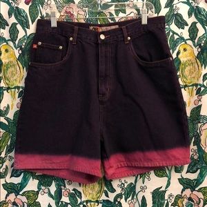 Vintage 90’s High Rise Mom Jeans Dipped Shorts